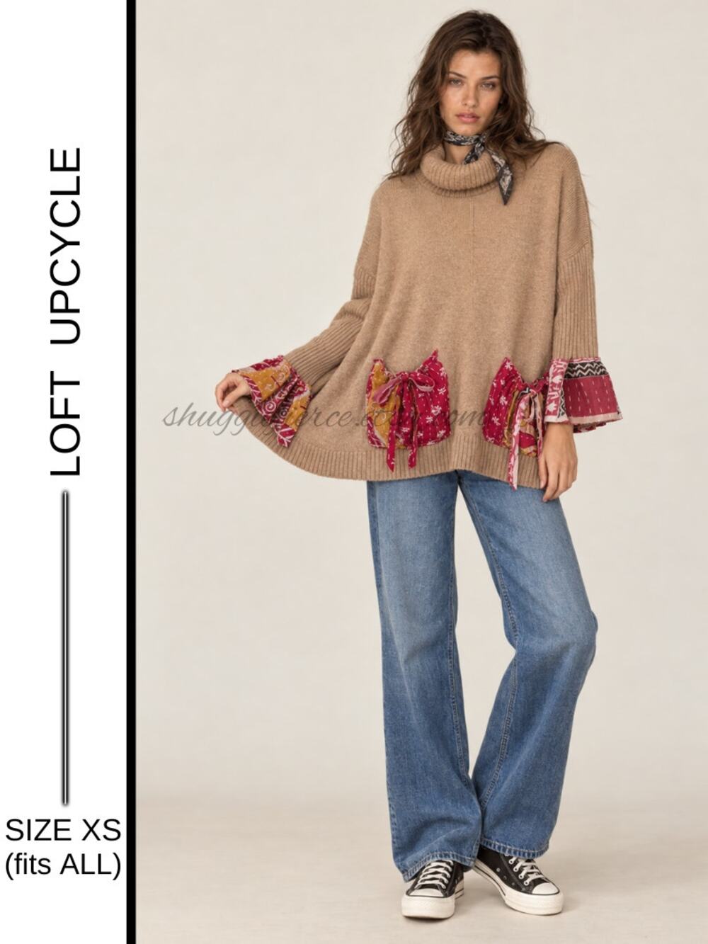 MSRP: $69 ✨ LOFT x Shuggie Fierce Designs Upcycled Sweater | One Size ✨QUICKSHIP